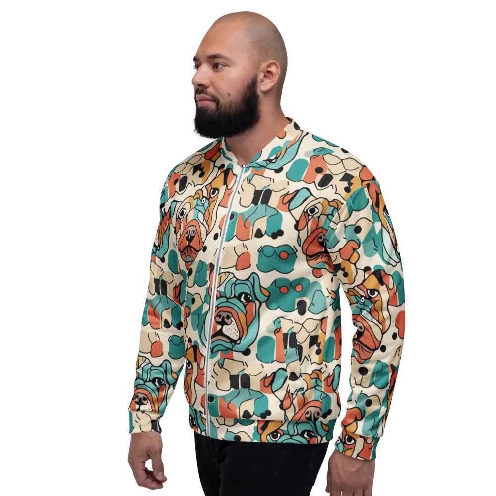 Boulevard Bulldogs on Bomber Jacket — Left