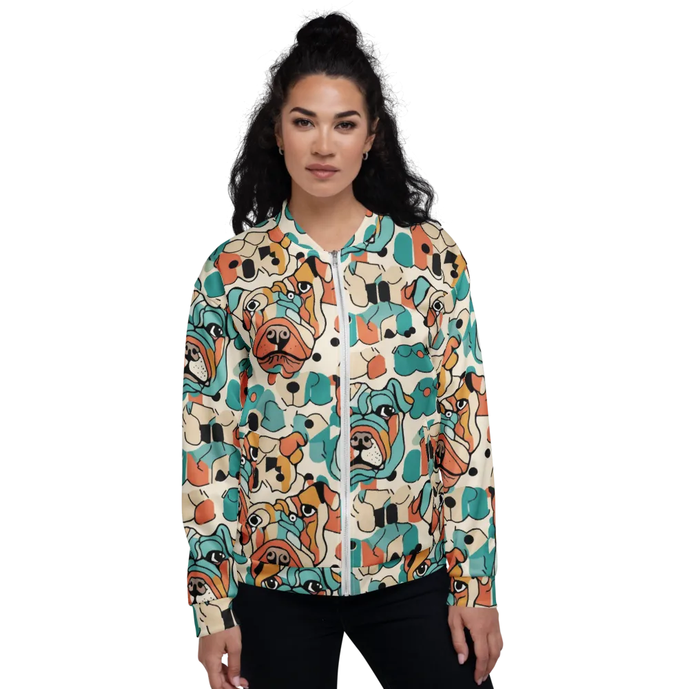 Boulevard Bulldogs on Bomber Jacket — Front