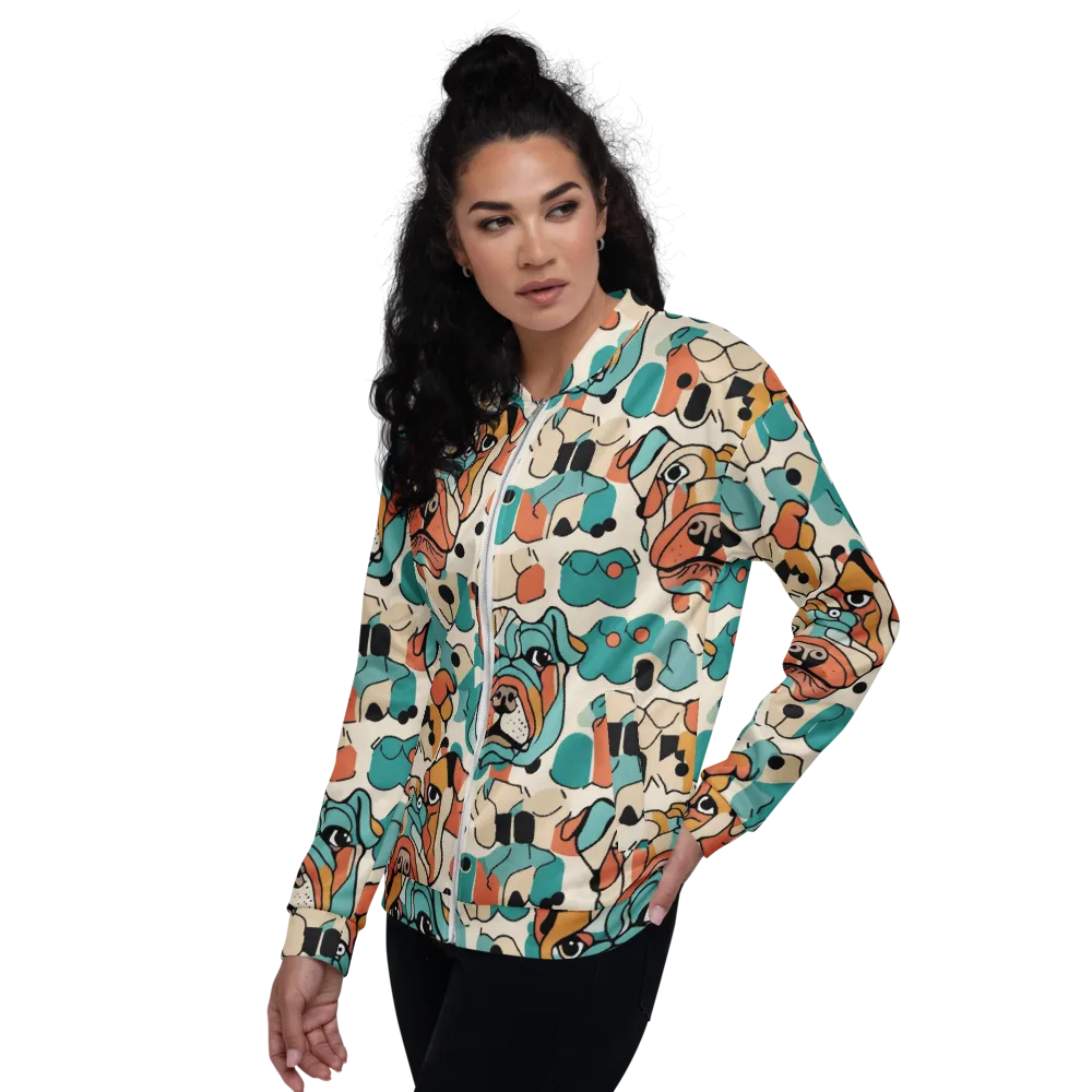 Boulevard Bulldogs on Bomber Jacket — Left