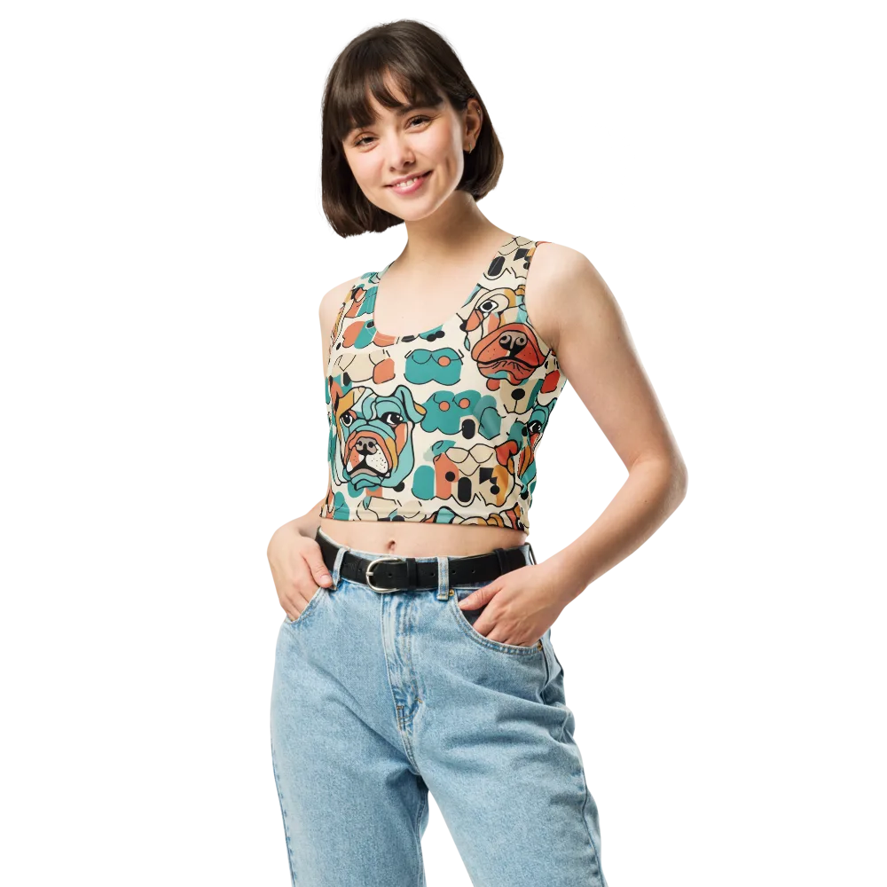 Boulevard Bulldogs on Crop Top — Front