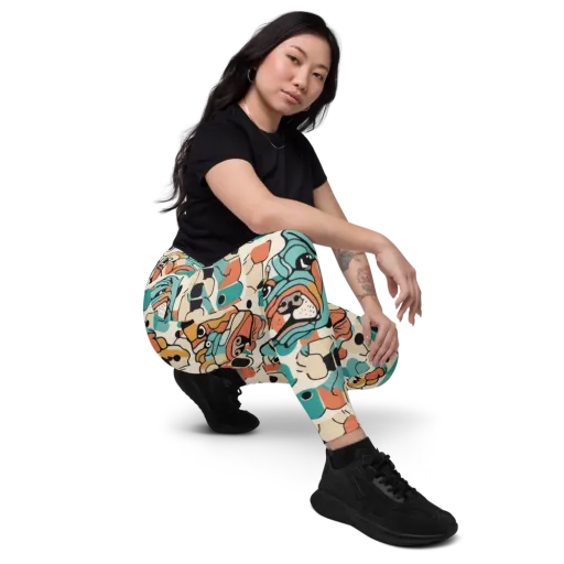 Boulevard Bulldogs on a Leggings with Pockets