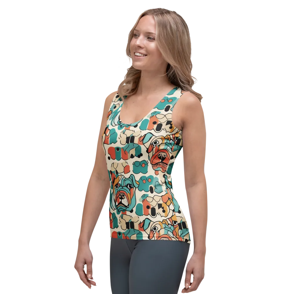 Boulevard Bulldogs on Women's Tank Top — Left Front