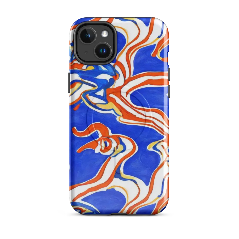 Firewater Ribbons on MagSafe Tough Case for iPhone® — Front