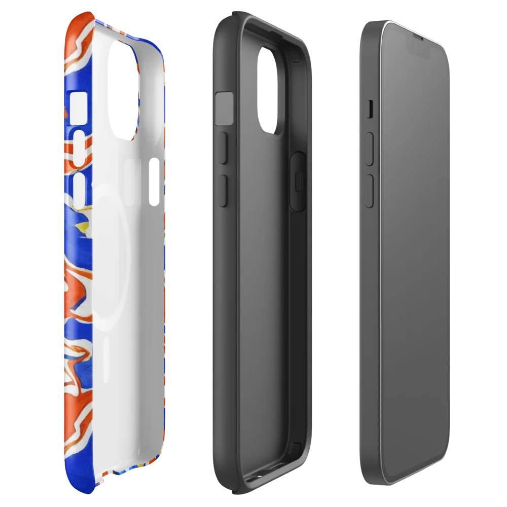 Firewater Ribbons on MagSafe Tough Case for iPhone® — Front