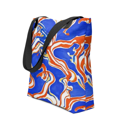 Firewater Ribbons on a Tote Bag