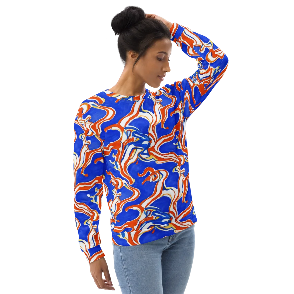 Firewater Ribbons on Sweatshirt — Right Front