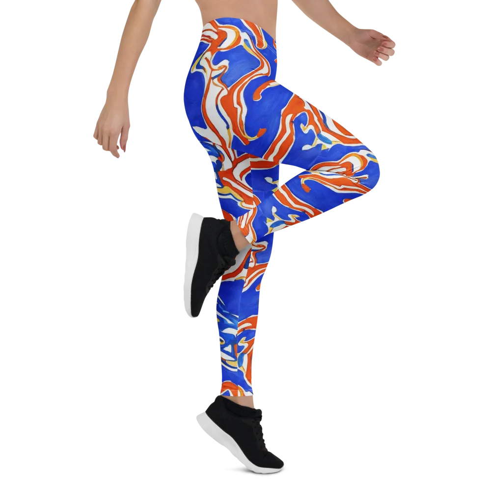 Firewater Ribbons on Leggings — Right