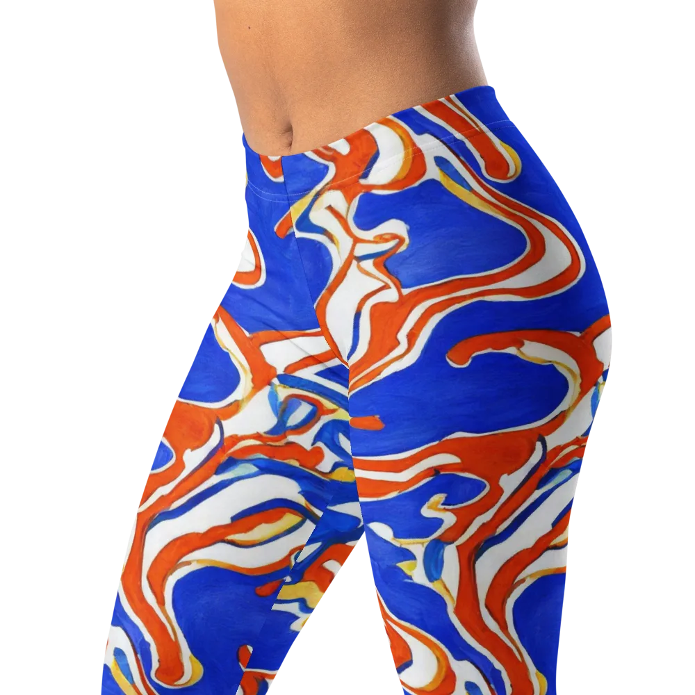 Firewater Ribbons on Leggings — Left Front