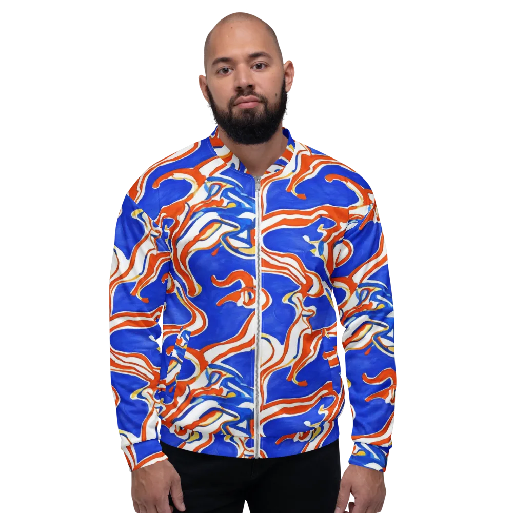 Firewater Ribbons on Bomber Jacket — Front