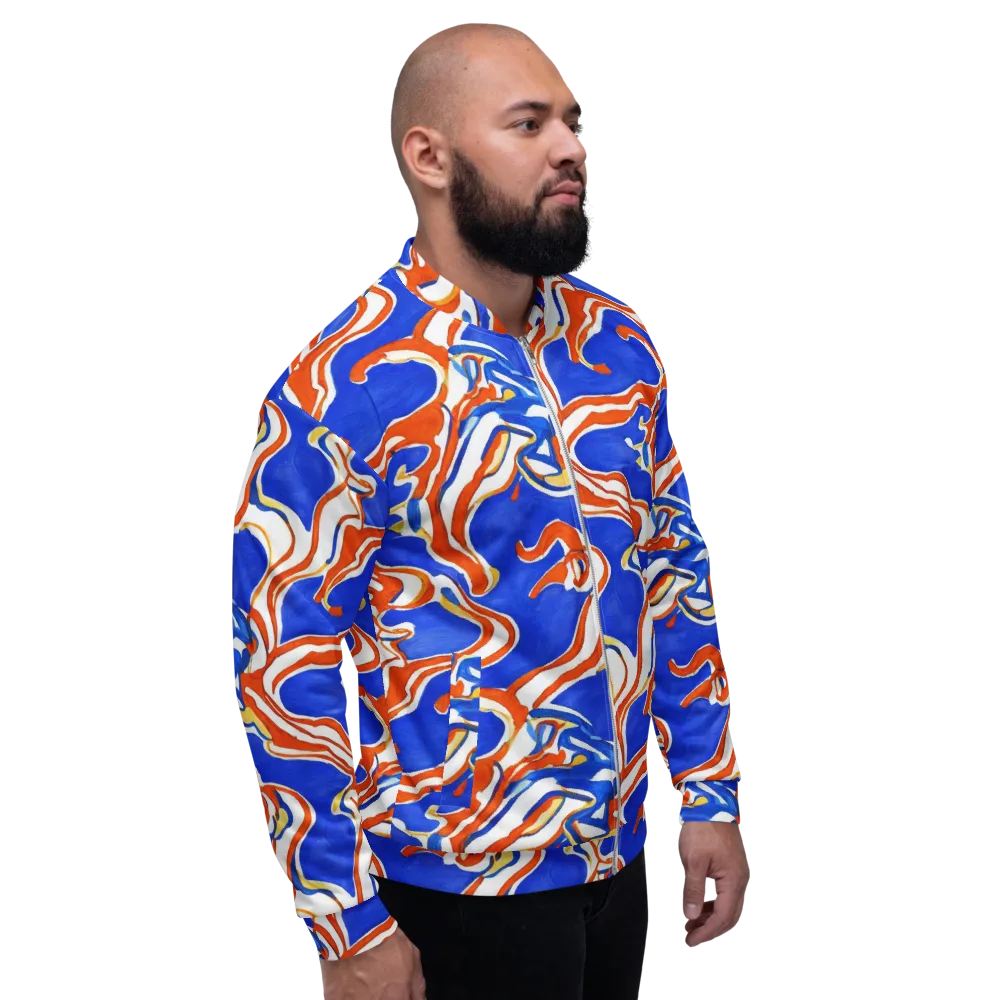 Firewater Ribbons on Bomber Jacket — Right
