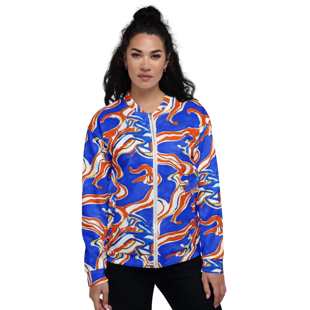 Firewater Ribbons on Bomber Jacket — Front