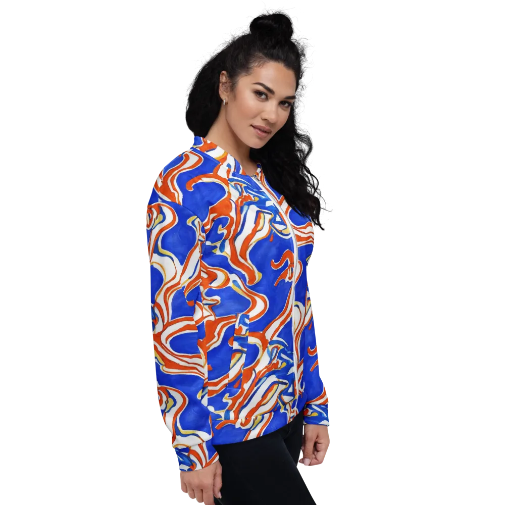 Firewater Ribbons on Bomber Jacket — Right