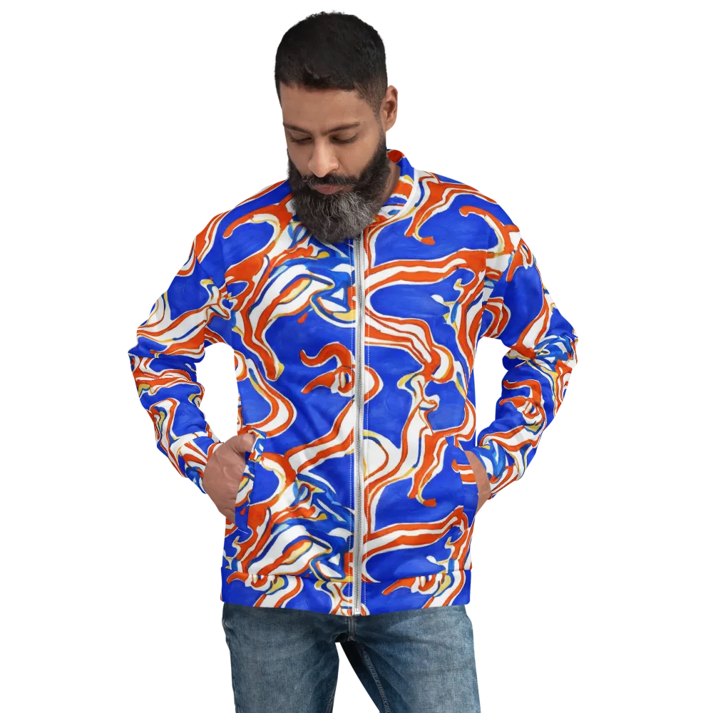 Firewater Ribbons on Bomber Jacket — Front