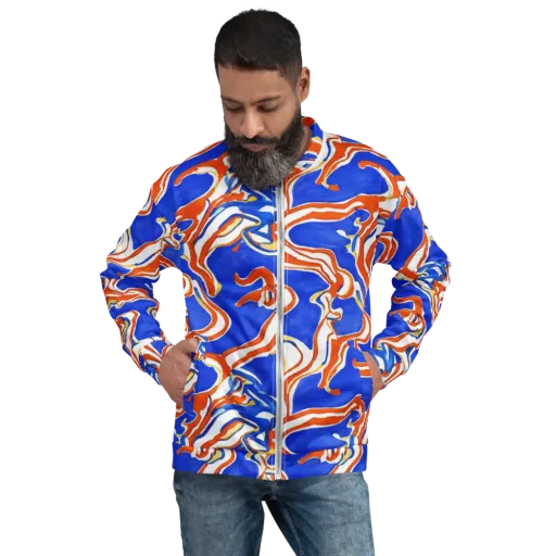 Firewater Ribbons on a Bomber Jacket