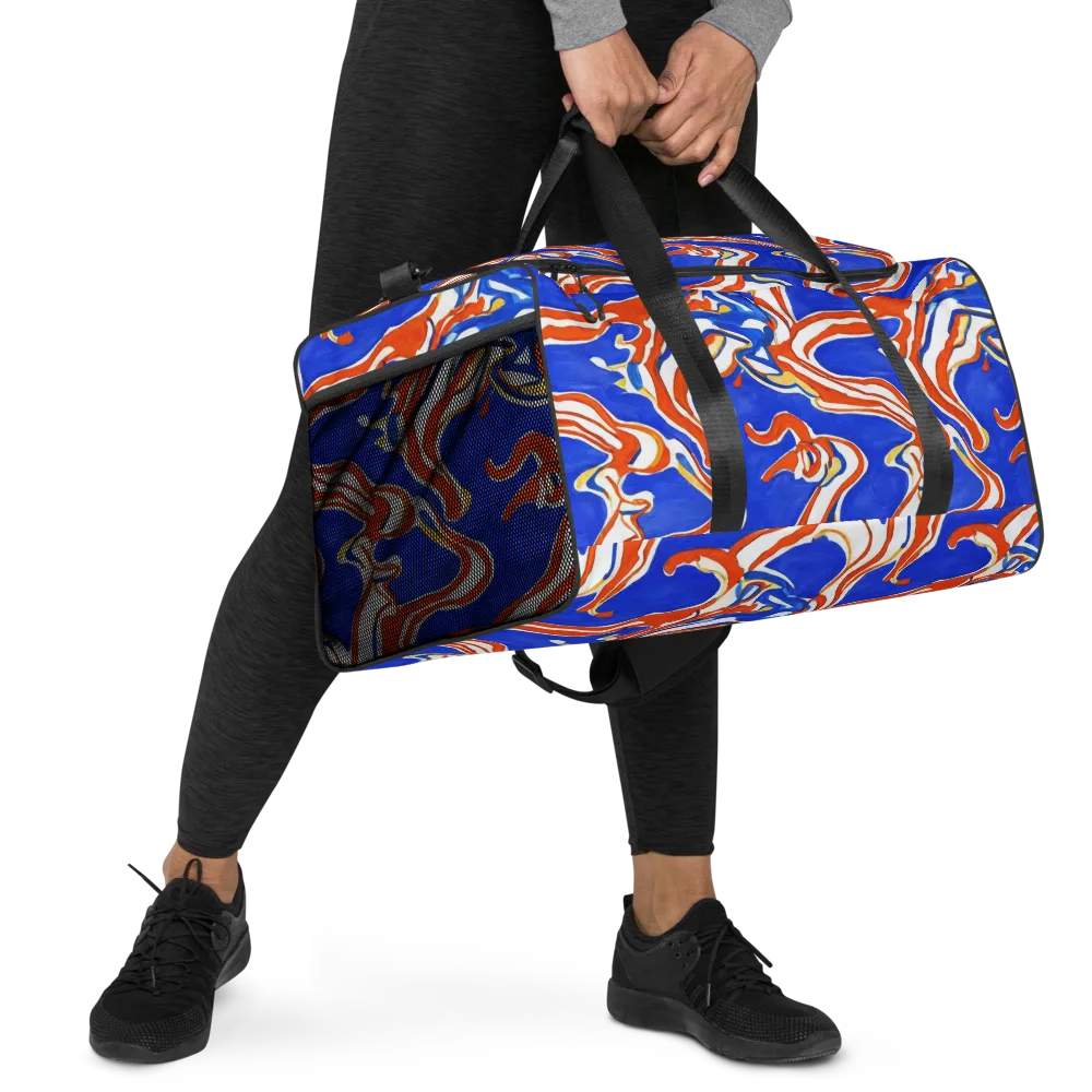 Firewater Ribbons on Duffle Bag — Right Front
