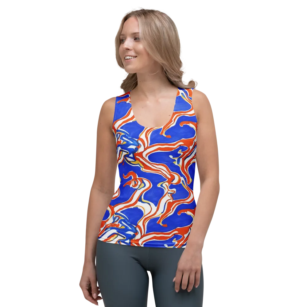 Firewater Ribbons on Women's Tank Top — Front