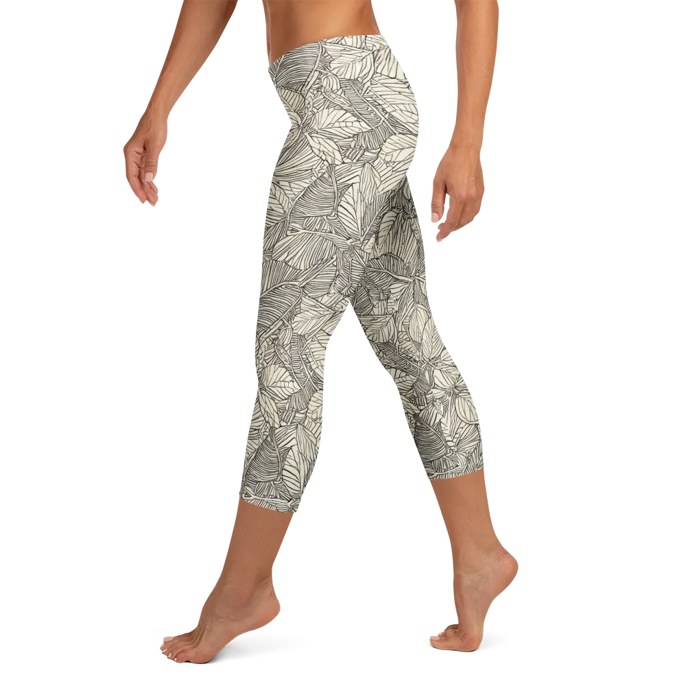 Inkleaf Canopy on Capri Leggings — Left
