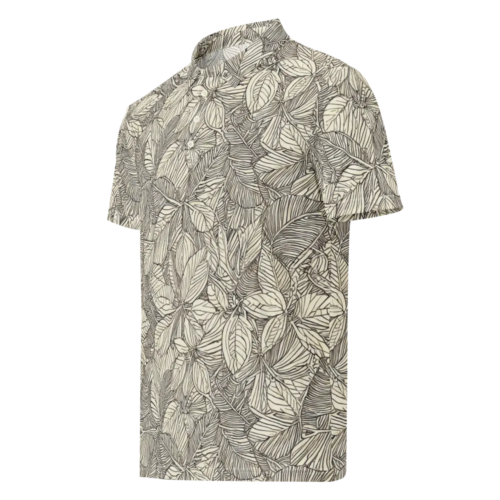Inkleaf Canopy on Men's Slim Fit Polo Shirt — Left Front