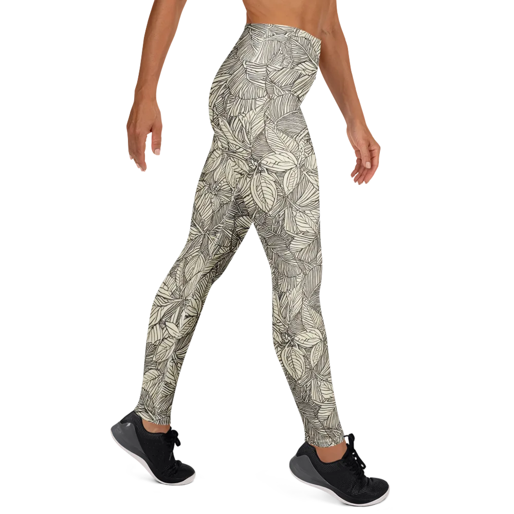 Inkleaf Canopy on Yoga Leggings — Right