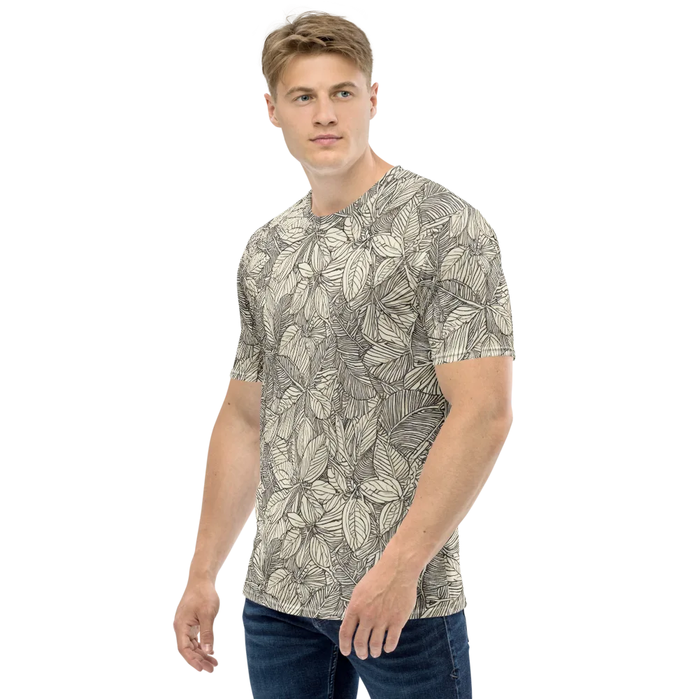 Inkleaf Canopy on Men's Crew Neck T-Shirt — Left