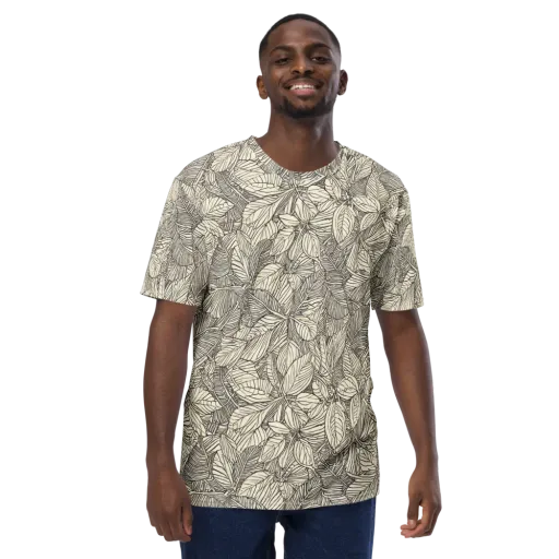 Inkleaf Canopy on a Men's Crew Neck T-Shirt