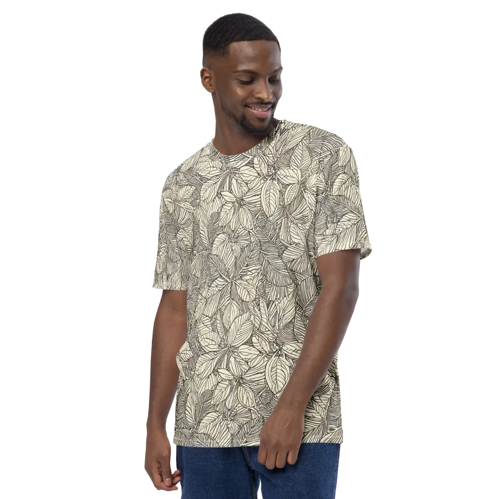 Inkleaf Canopy on Men's Crew Neck T-Shirt — Left