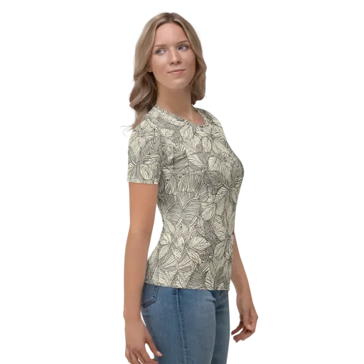 Inkleaf Canopy on a Women's Crew Neck T-Shirt