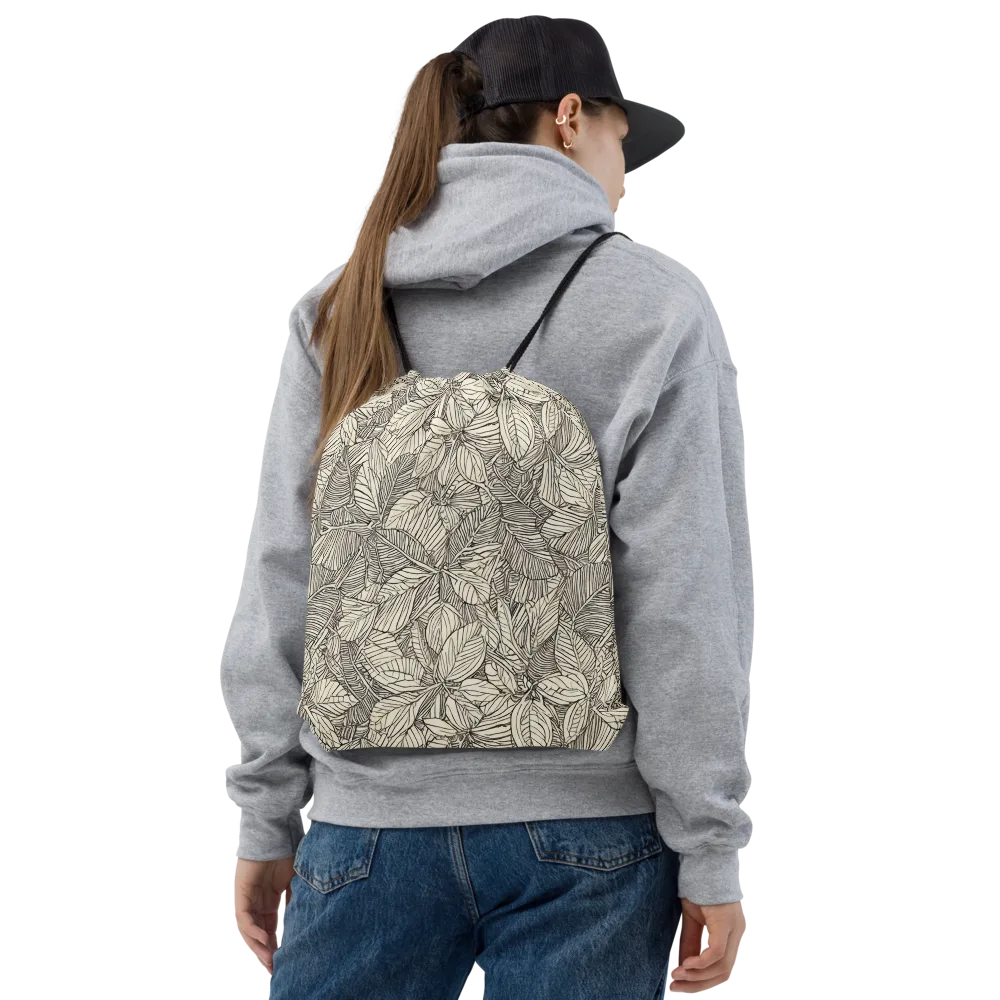 Inkleaf Canopy on Drawstring Bag — Front