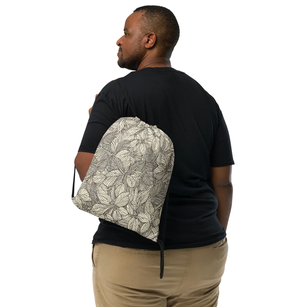Inkleaf Canopy on Drawstring Bag — Front