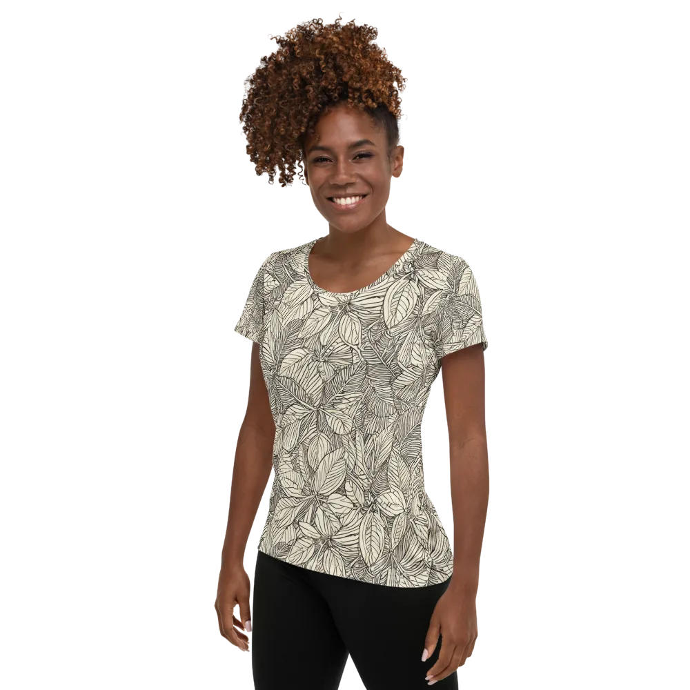 Inkleaf Canopy on Women's Athletic T-Shirt — Left
