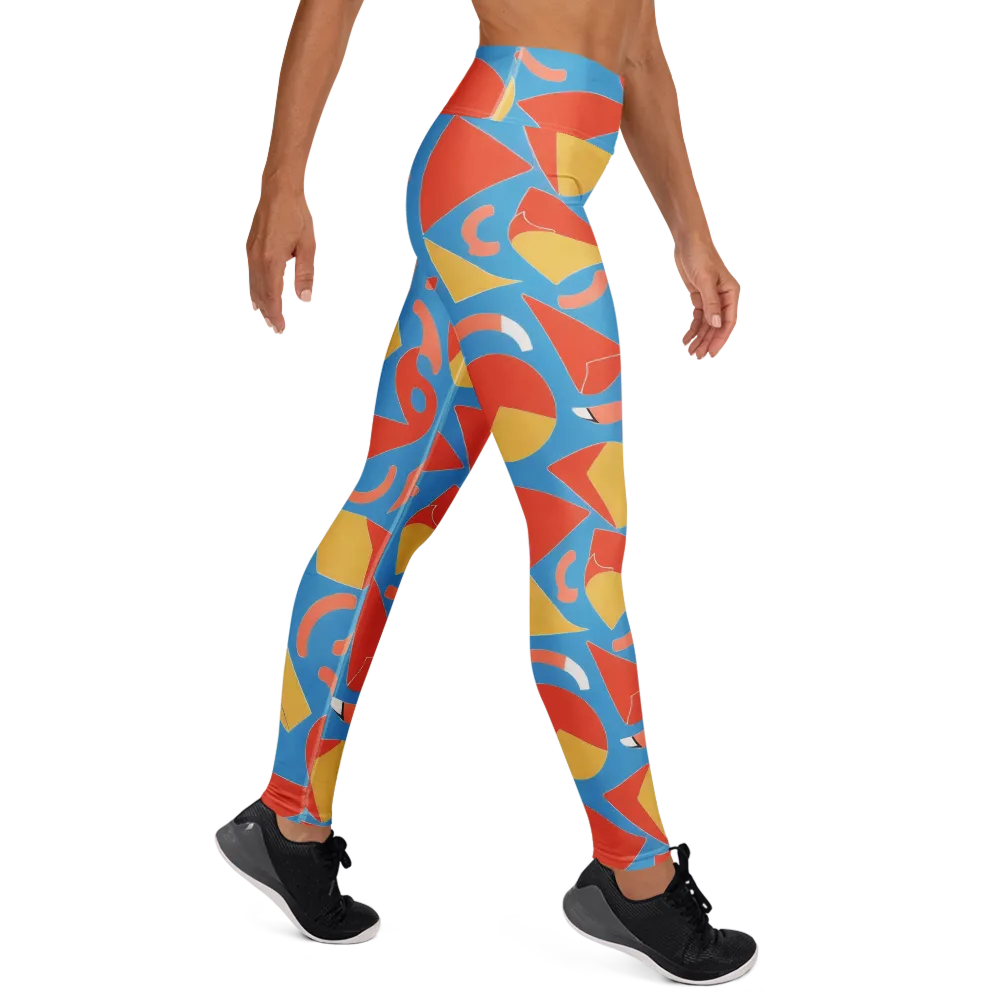 Mod Pop Current on Yoga Leggings — Right