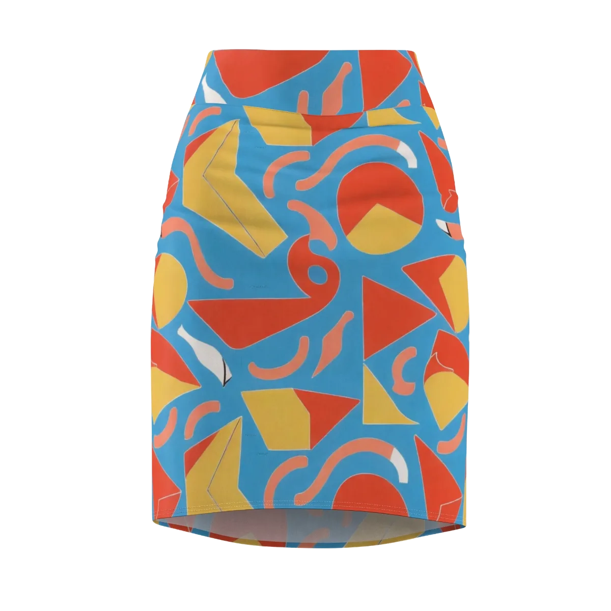 Mod Pop Current on Pencil Skirt — Front