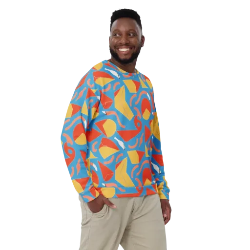 Mod Pop Current on a Sweatshirt