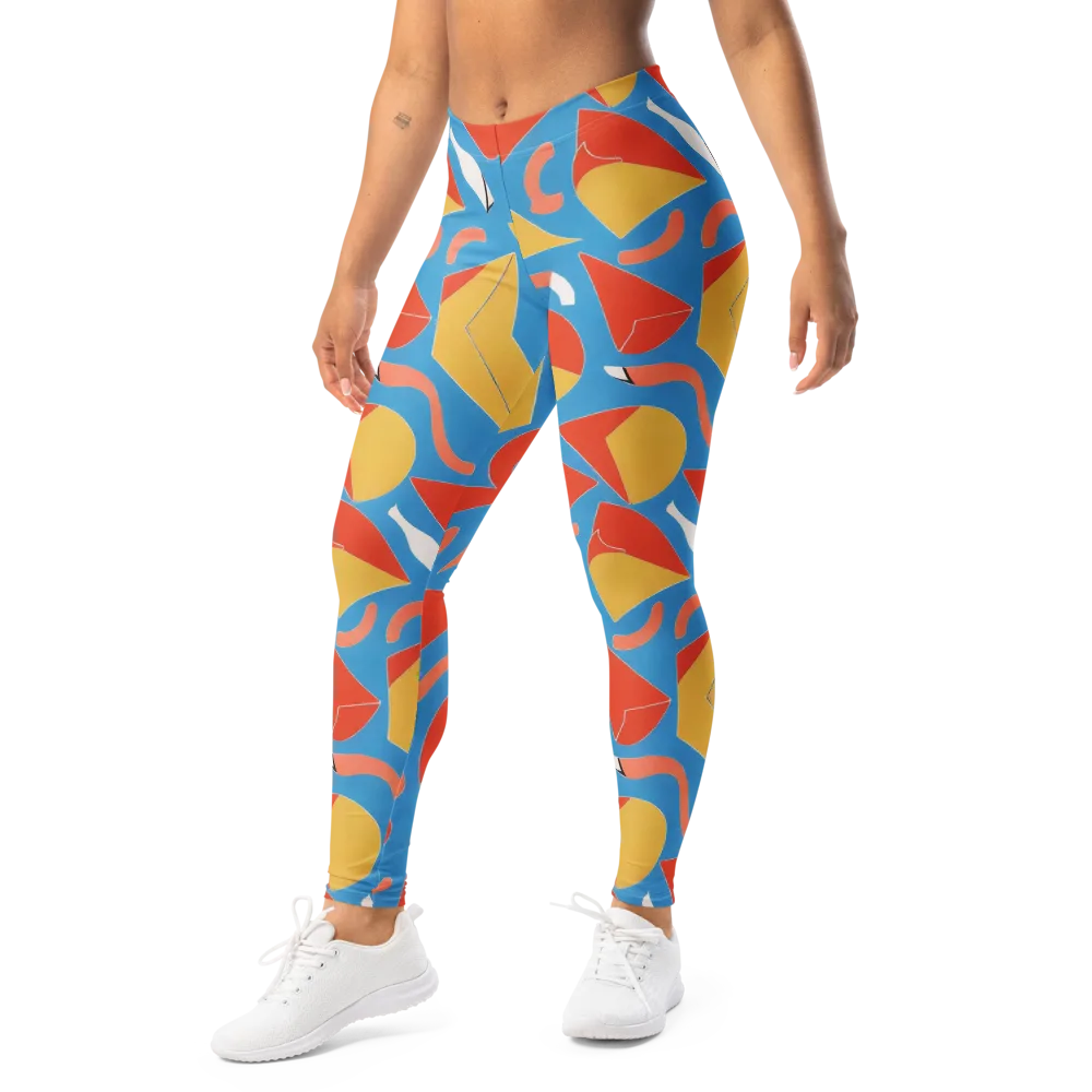 Mod Pop Current on Leggings — Left Front