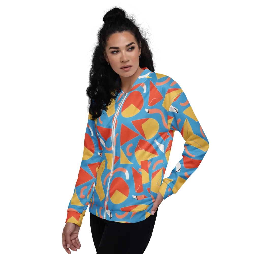 Mod Pop Current on Bomber Jacket — Left
