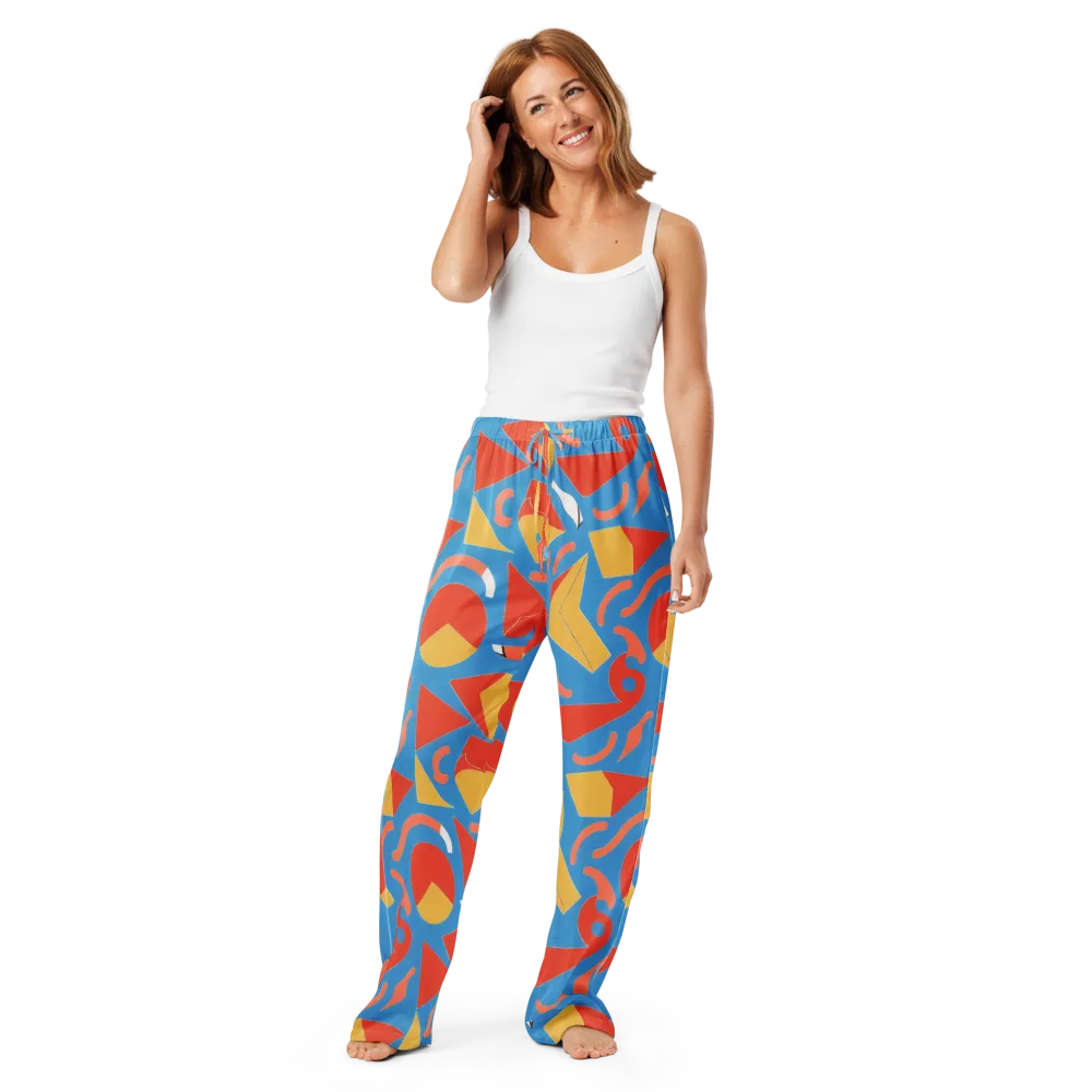 Mod Pop Current on Women's Pajama Pants — Front