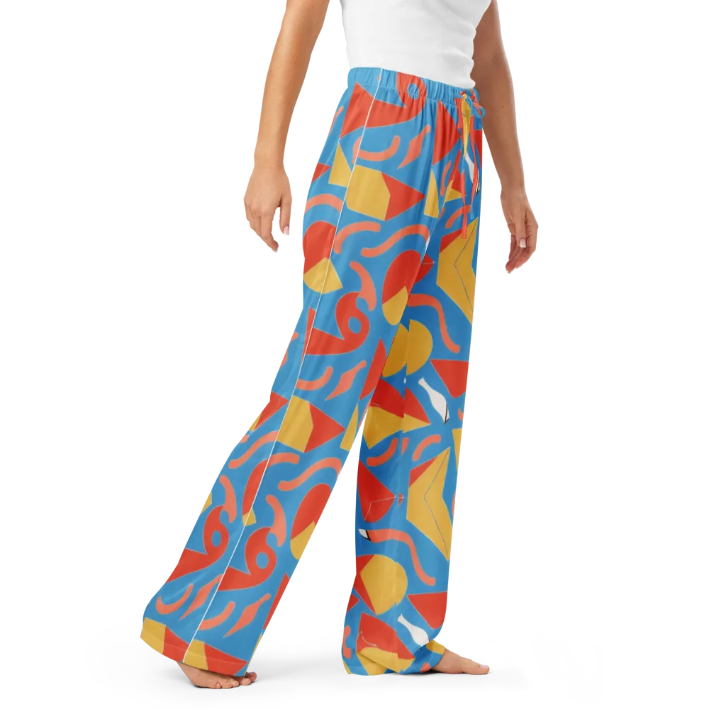 Mod Pop Current on Women's Pajama Pants — Right Front