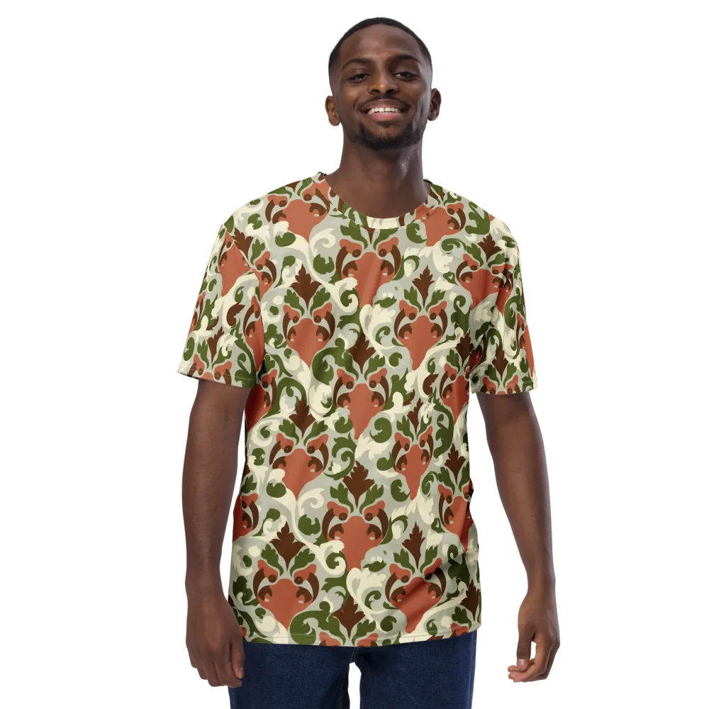 Verdant Foxglove on Men's Crew Neck T-Shirt — Front