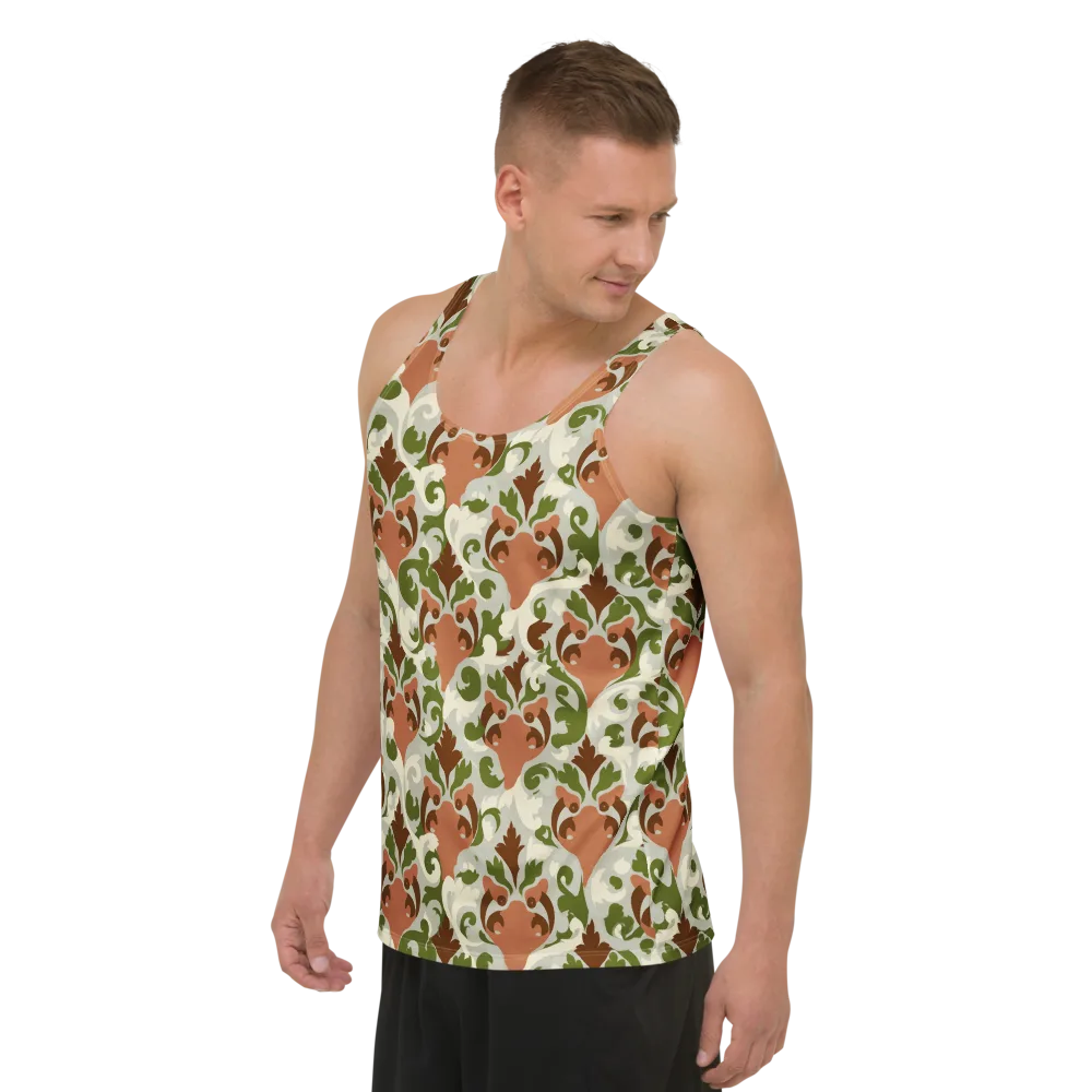 Verdant Foxglove on Men's Tank Top — Left Front