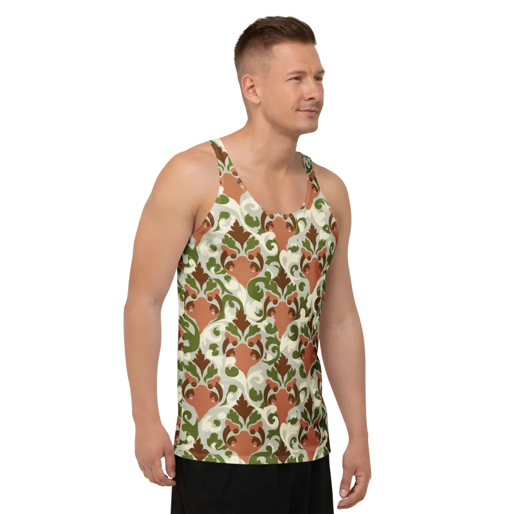 Verdant Foxglove on Men's Tank Top — Right Front