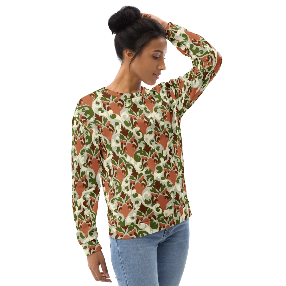 Verdant Foxglove on Sweatshirt — Right Front