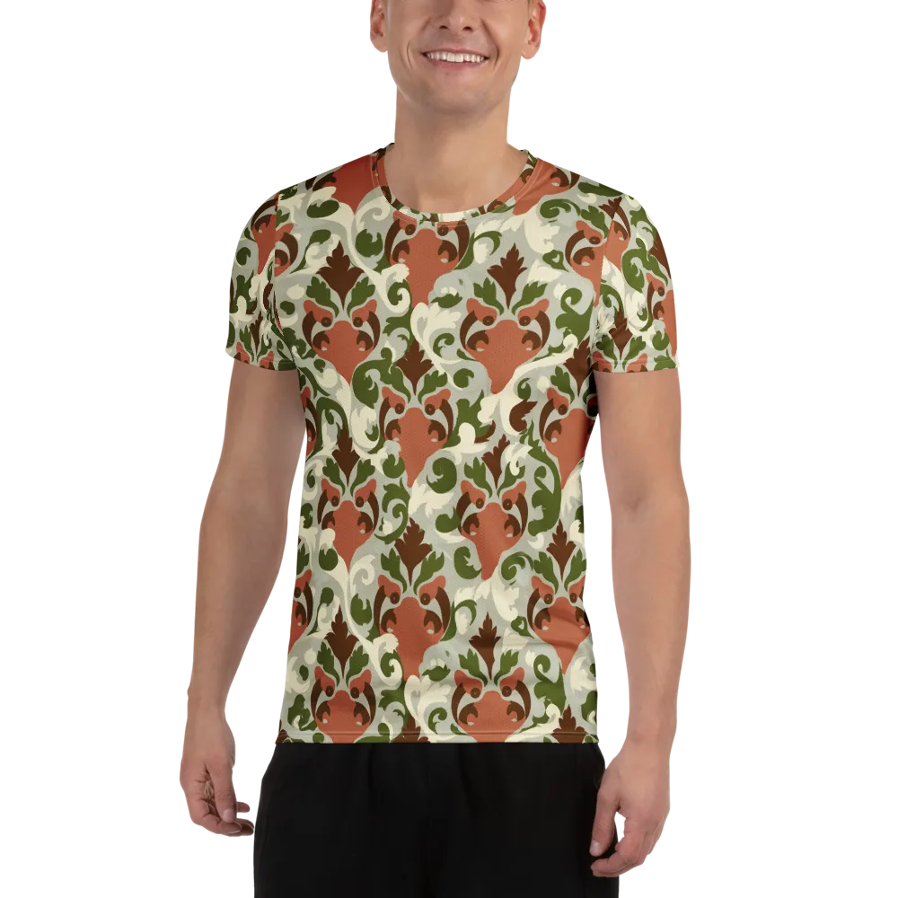 Verdant Foxglove on Men's Athletic T-Shirt — Front