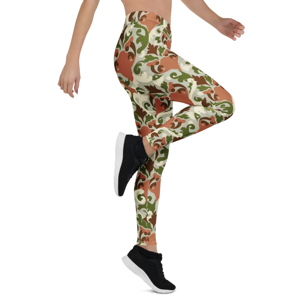 Verdant Foxglove on Leggings — Right