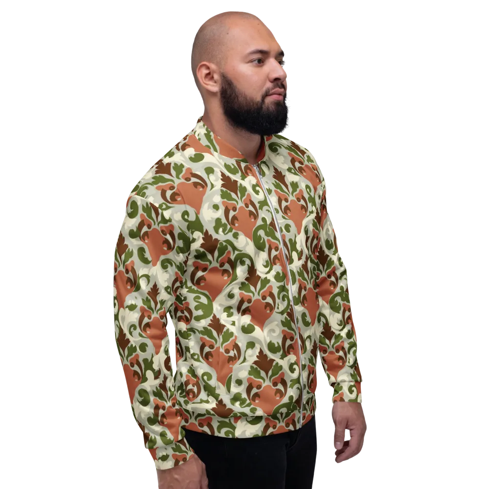 Verdant Foxglove on Bomber Jacket — Right