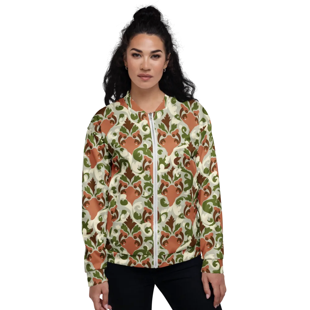 Verdant Foxglove on Bomber Jacket — Front