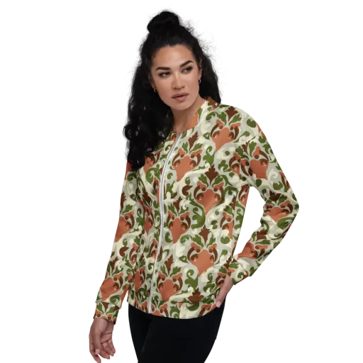 Verdant Foxglove on a Bomber Jacket