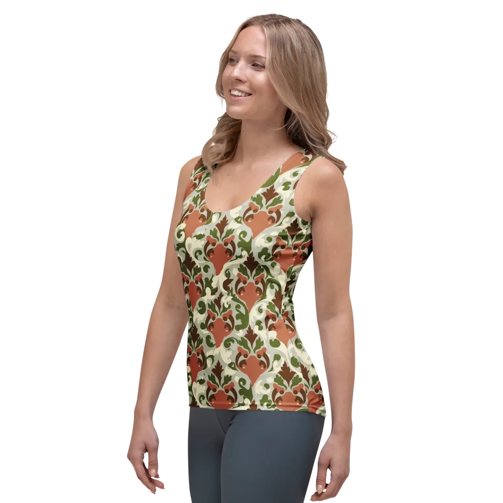 Verdant Foxglove on Women's Tank Top — Left Front