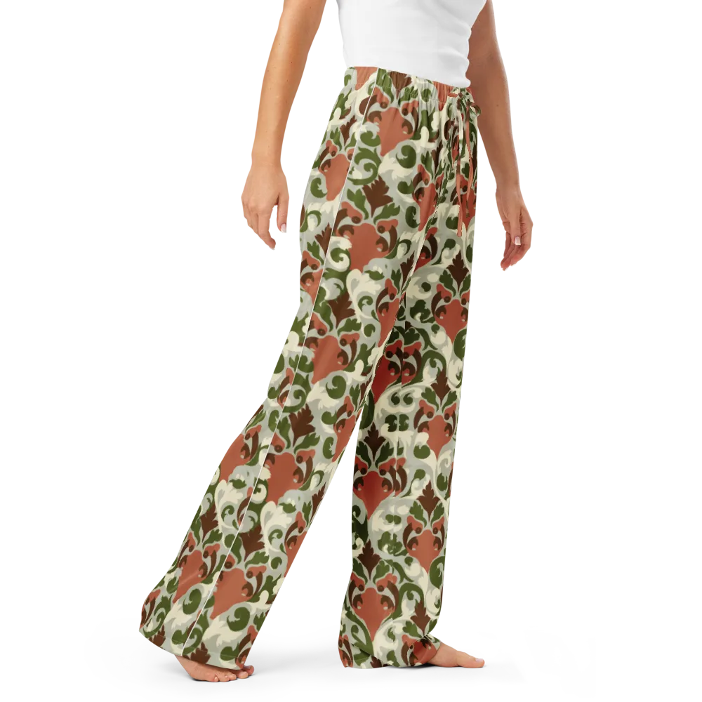 Verdant Foxglove on Women's Pajama Pants — Right Front