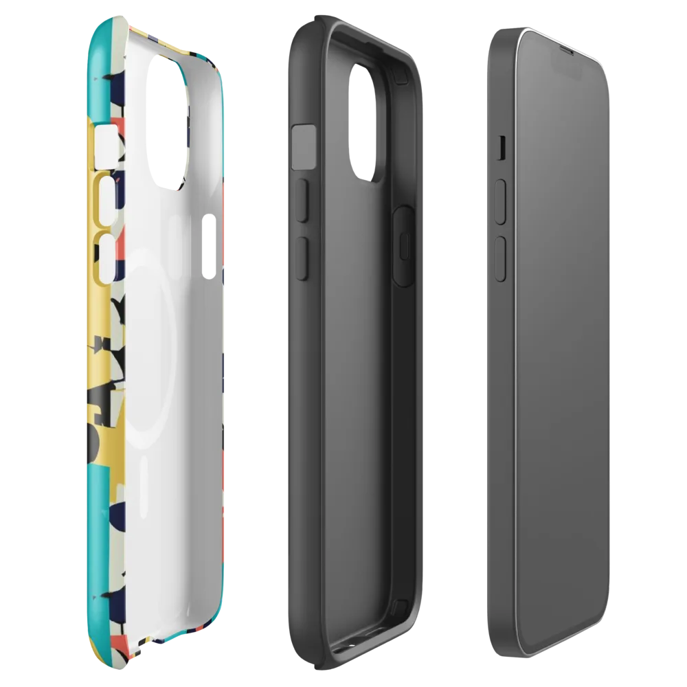 Canine Colorblock on MagSafe Tough Case for iPhone® — Front