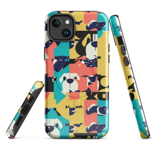 Canine Colorblock on a MagSafe Tough Case for iPhone®